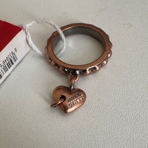 Miss Sixty Copper Heart Charm Ring
